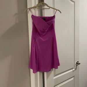 Express Soft Purple Strapless Sweetheart Dress, 2
